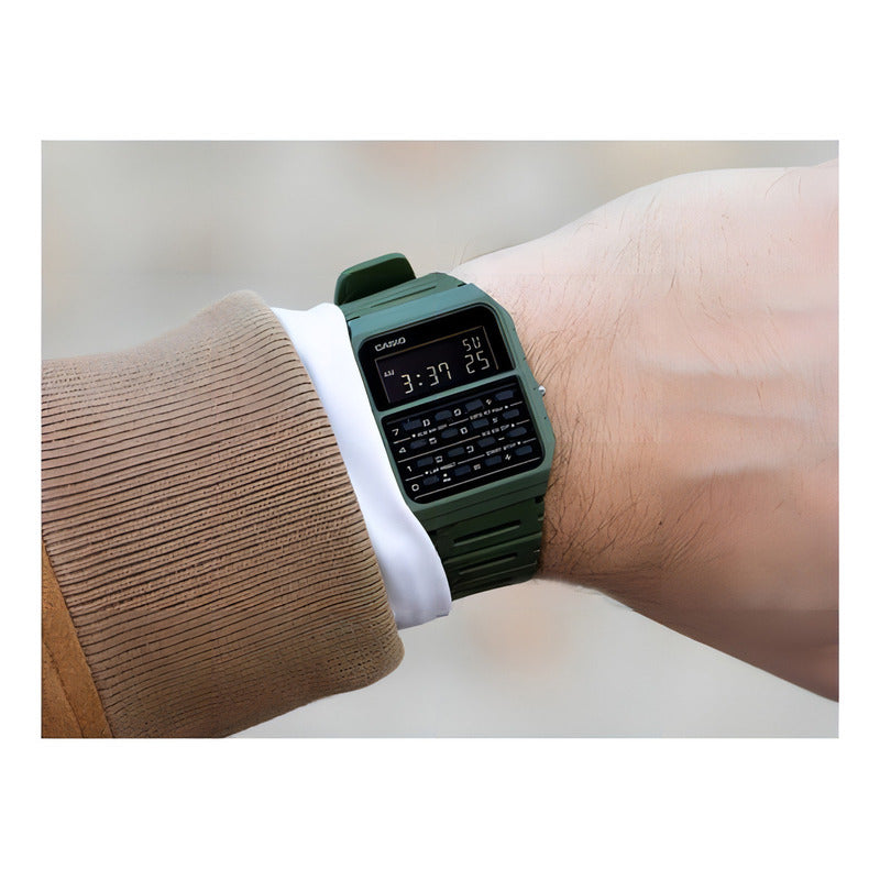 Reloj Calculadora Clasico Casio Ca-wf-3b Verde Wf-3b Surtido