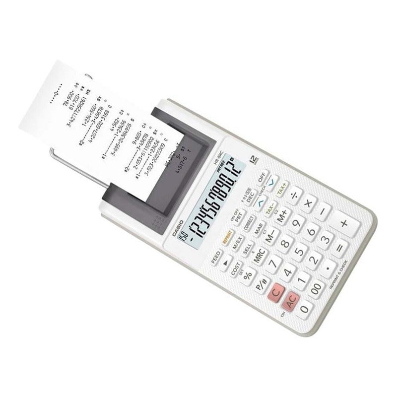 Calculadora Casio Hr-8rc-we-dc  Relojesymas Blanco