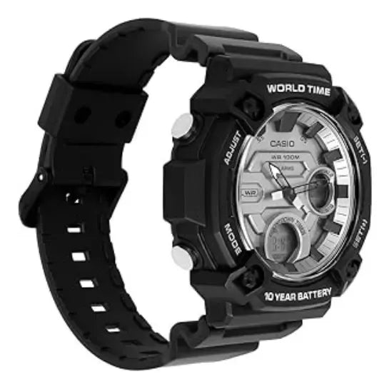 Reloj Casio Aeq-120w-7av Hombre - Análogo Digital Negro Gris