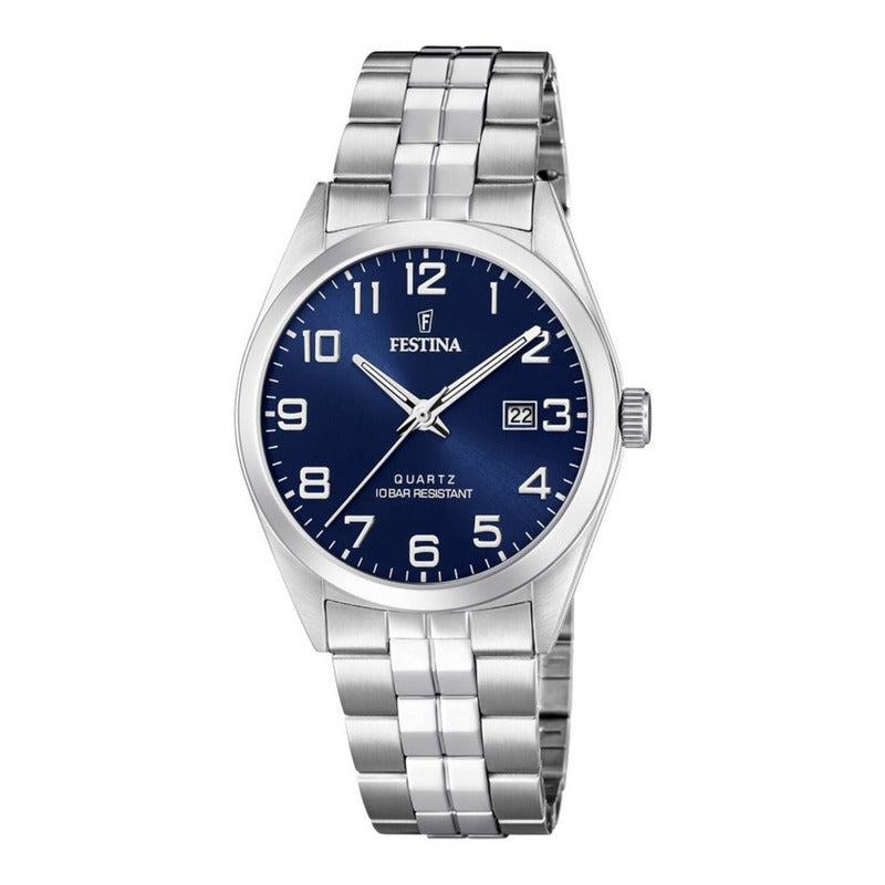 Reloj Festina The Originals F20437/3 Hombre Relojesymas Gris Plata Plateado Azul