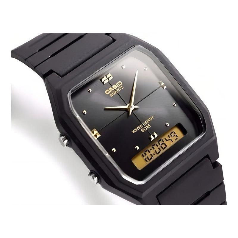 Reloj Casio Vintage Para Mujer Analógico-digital De Cuarzo Negro