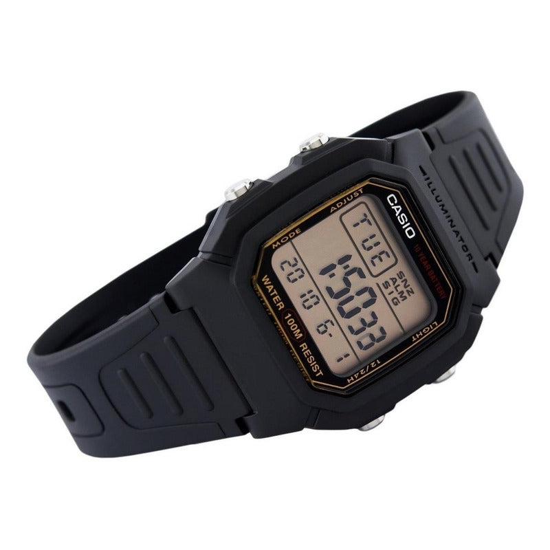 Reloj Pulsera Digital Casio Collection W-800hg-9av Negro Amarillo