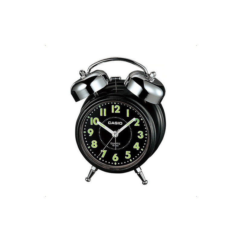 Reloj Despertador Casio Tq-362-1adf Campanas Color Negro