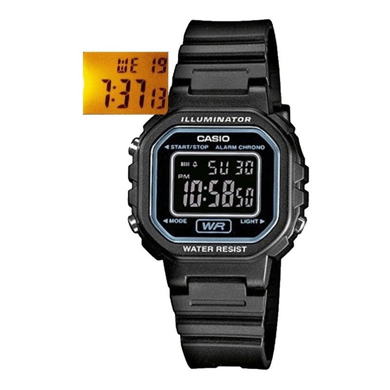 Reloj Casio Dama La-20wh Colores Surtidos/relojesymas Negro 1b