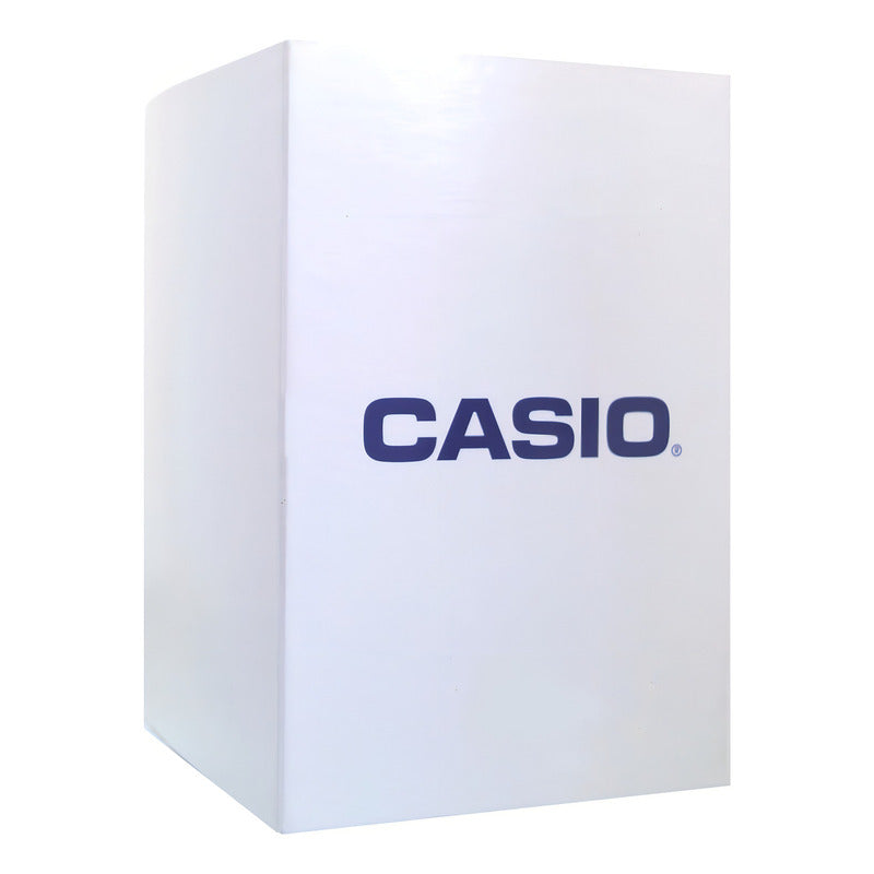 Reloj Casio Clásico Análogo Para Mujer De Acero Inoxidable Dorado Con Fondo Blanco