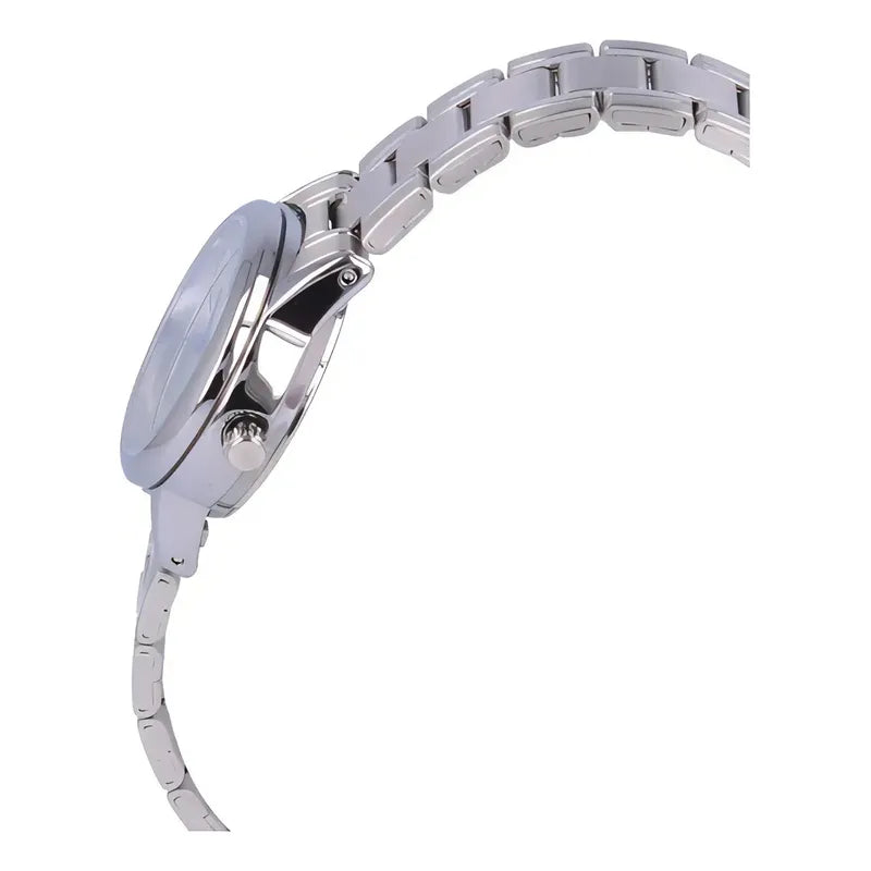 Reloj Pulsera Casio Ltp-v002 Con Correa De Acero Inoxidable Color Plateado