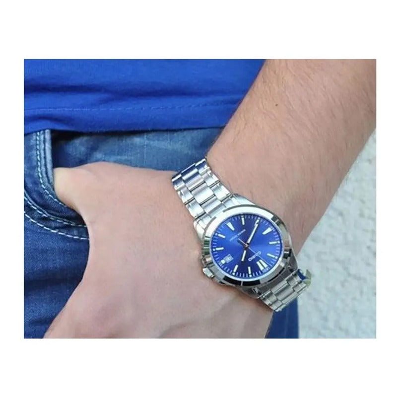 Reloj Casio Hombre Mtp-1215a-2a Relojesymas  Surtido Azul 2a