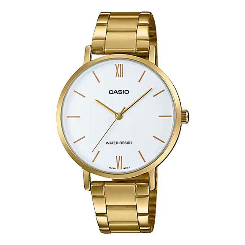 Reloj Mujer Casio Ltp-vt01g-7b Dorado Original Dorado Blanco