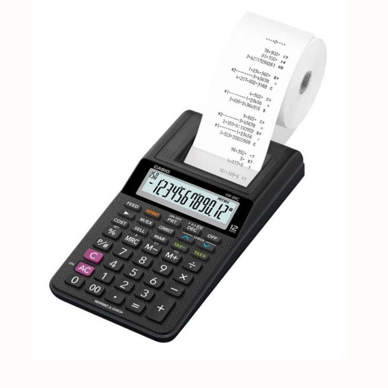 Calculadora Casio Hr-8rc-we-dc Relojesymas Negro Negro