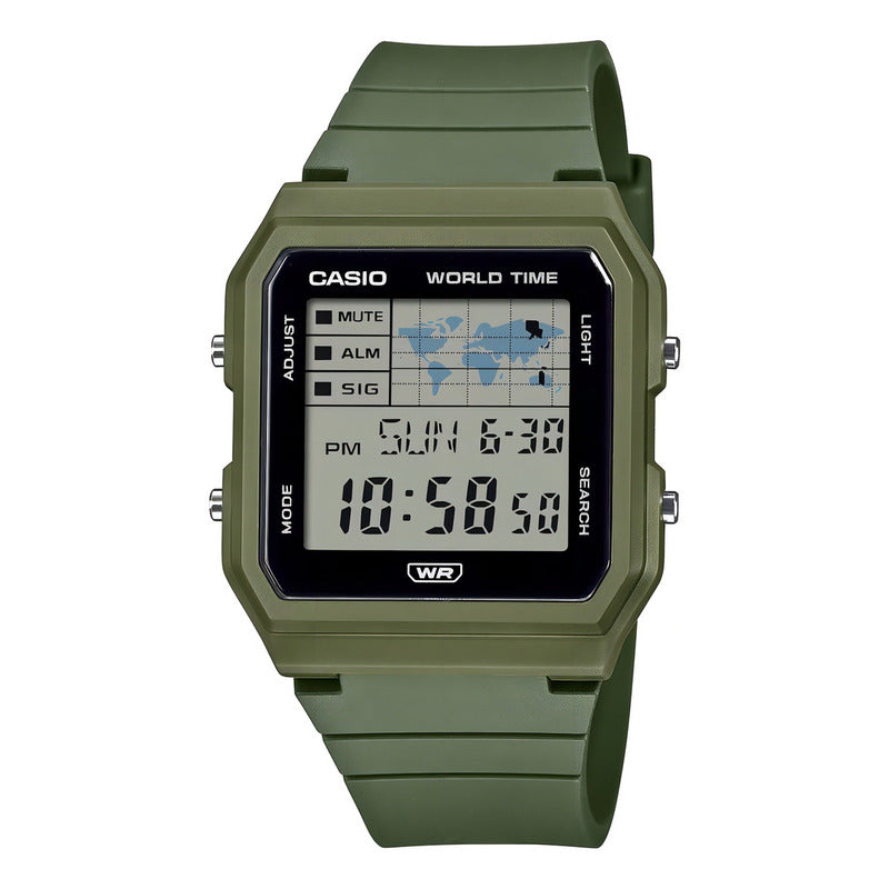 Reloj Pulsera Casio Lf30w3a Digital Color Verde Verde Gris
