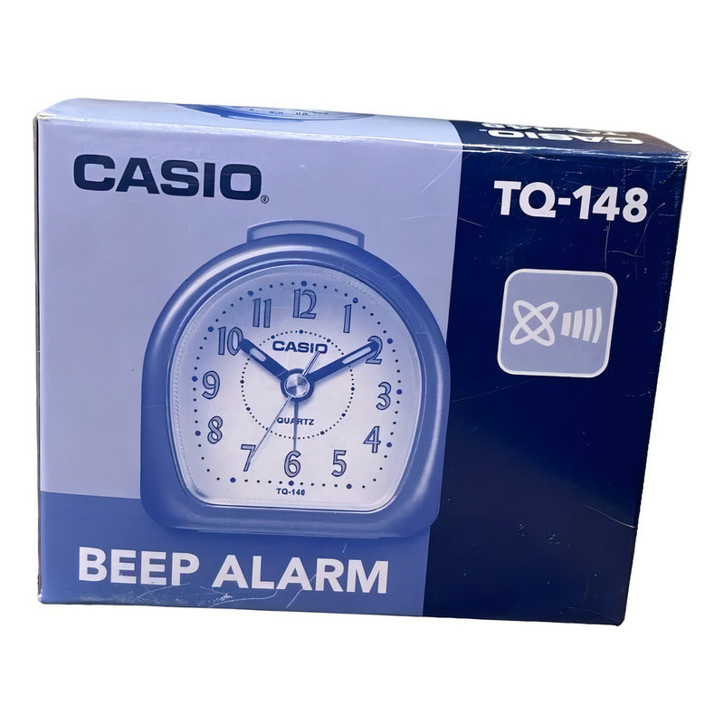 Reloj Casio Despertador Tq-148 Color Negro 1.5 Negro