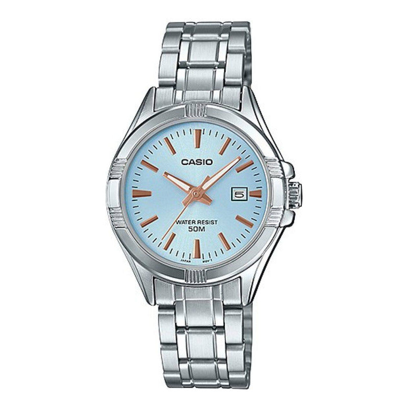 Reloj Casio Metal Dama Ltp-1308d-2av Original Plateado