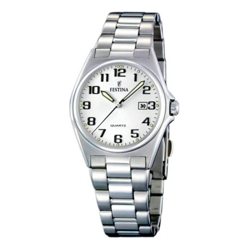 Reloj Festina Mujer F163759 Original Color De La Correa Plateado Color Del Bisel Plateado Color Del Fondo Plateado