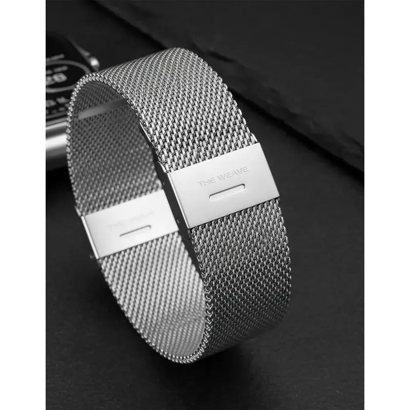 Smart Watch Bluetooth Derwye Plateado Milanés