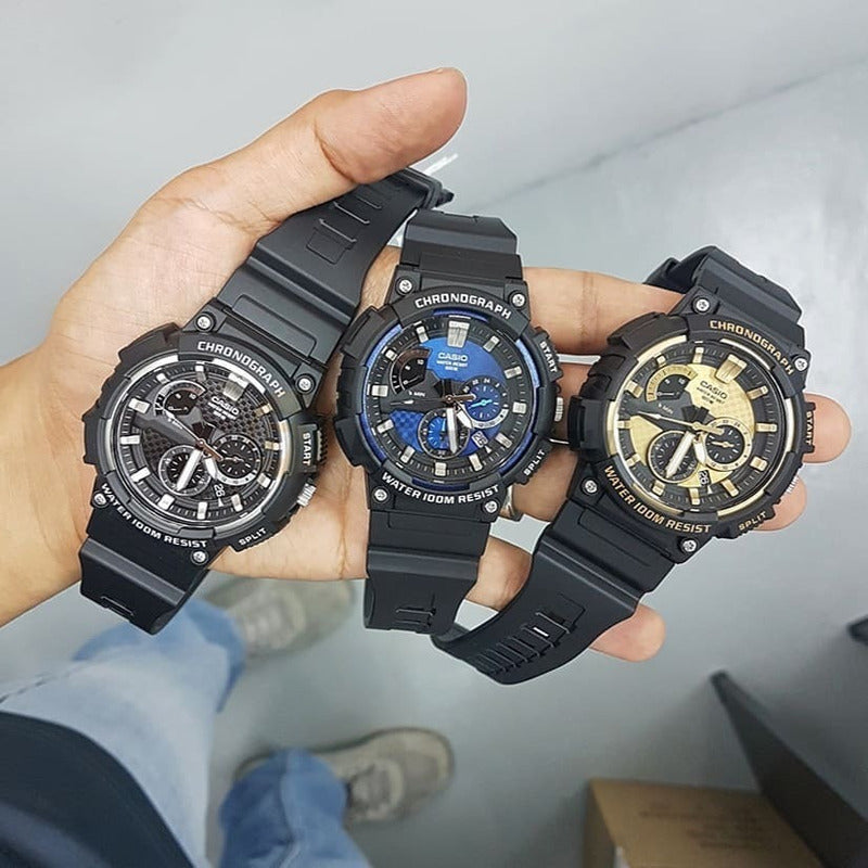 Reloj De Pulsera Casio Mcw-200h-9a Relojesymas Negro Negro