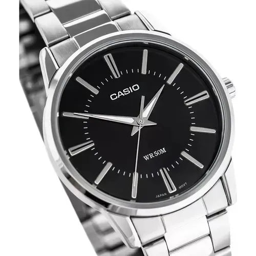 Reloj Casio Mtp-1303d-1av Acero Inoxidable Sumergible 50m Plateado