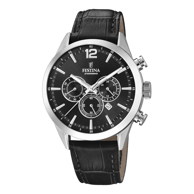 Reloj Festina F20542/5 Negro Hombre Plateado