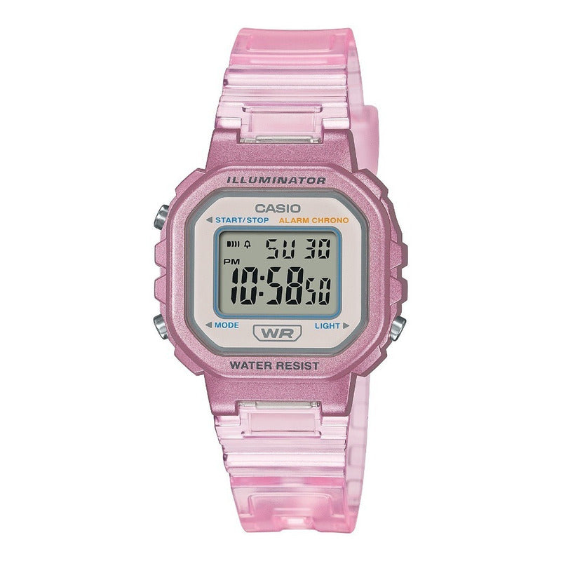 Reloj Casio Core Pop La-20whs-4a Original Rosa Gris