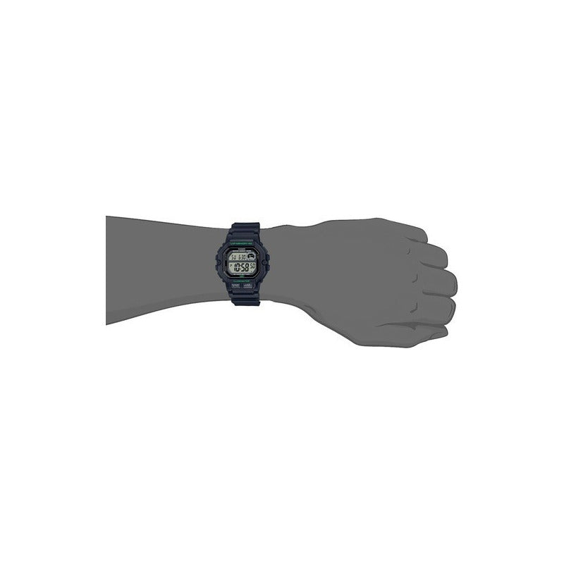 Reloj Casio Ws-1400h-1av, 60 Laps De Cronometro, 10 Años Negro Agua