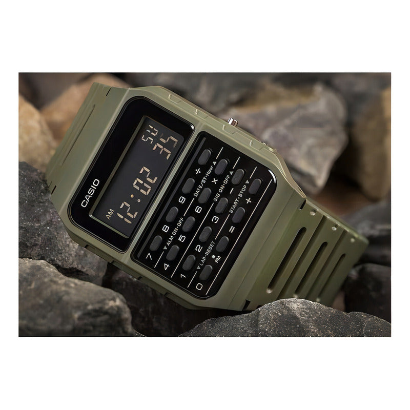 Reloj Calculadora Clasico Casio Ca-wf-3b Verde Wf-3b Surtido