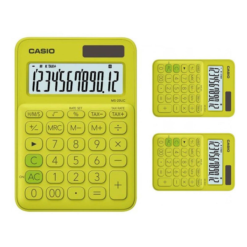 Calculadora Casio Ms-20uc Colores Surtidos
