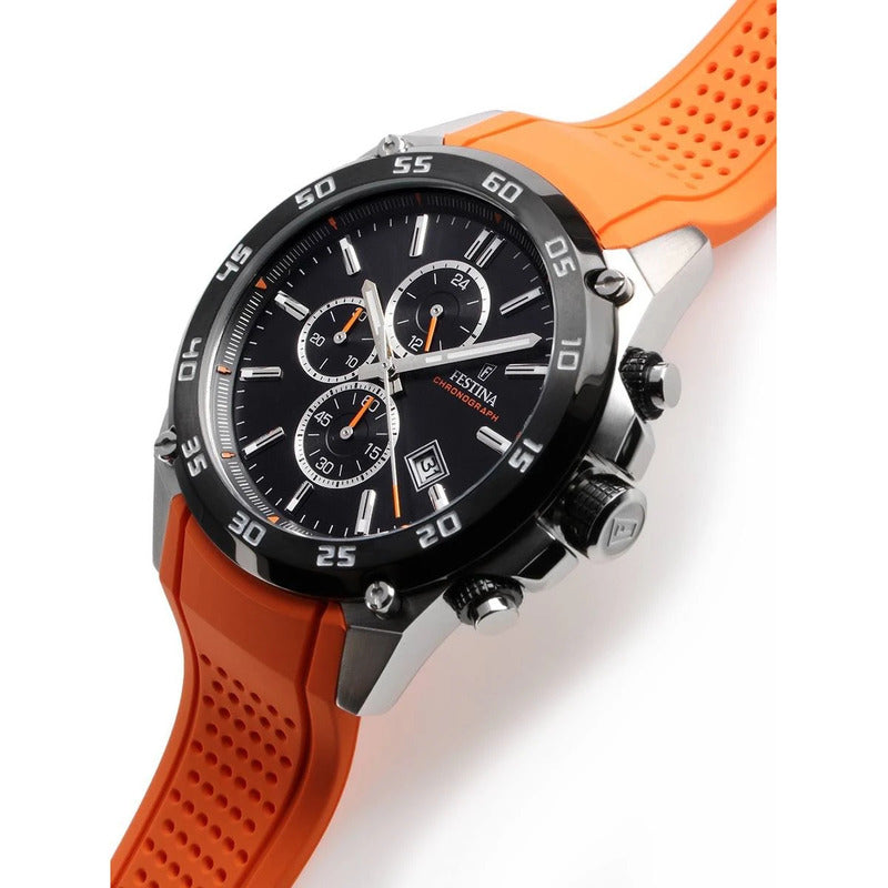 Reloj Para Hombre Festina The Originals F20330/4 Original Naranja Negro
