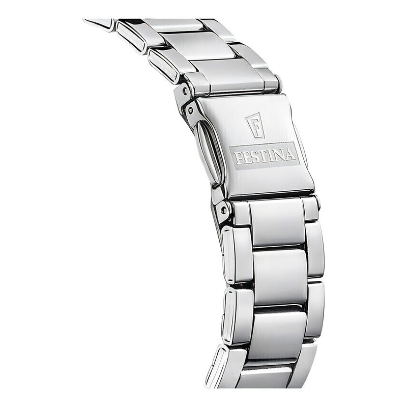 Reloj Festina F20622.k Mujer Cuarzo Acero Inoxidable Plateado Naranja
