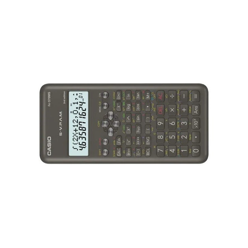 Calculadora Cientifica Casio Fx 570ms 2 Negra Color Negro