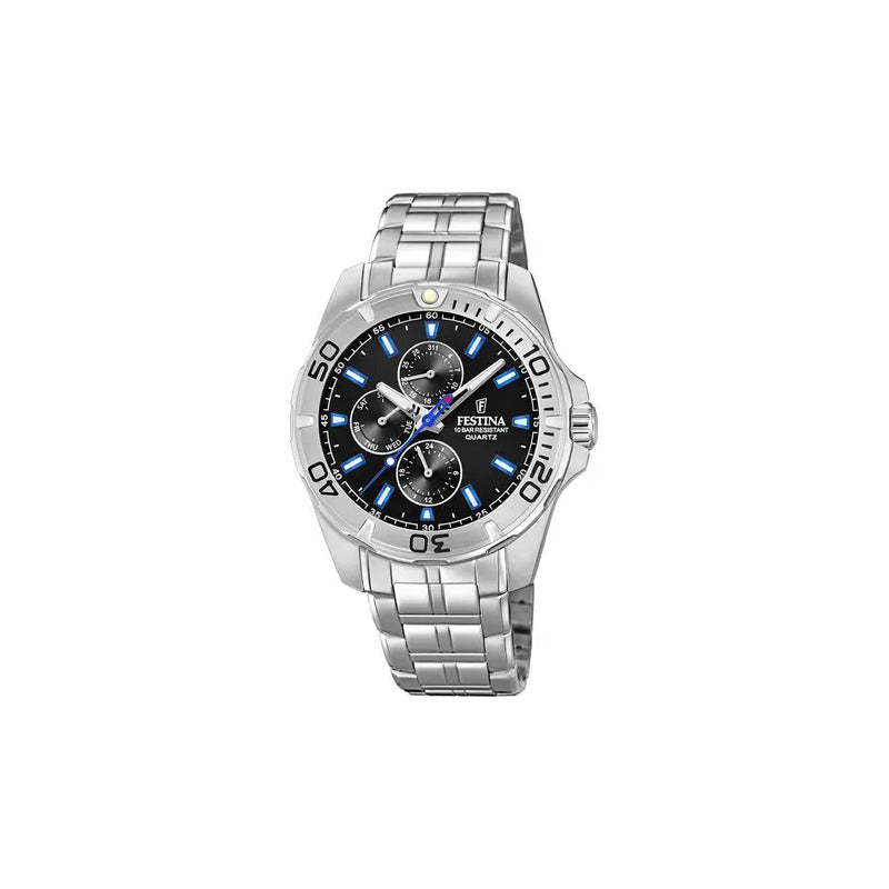 Reloj Para Hombre Festina Multifunction F20445/6 Plateado Plateado
