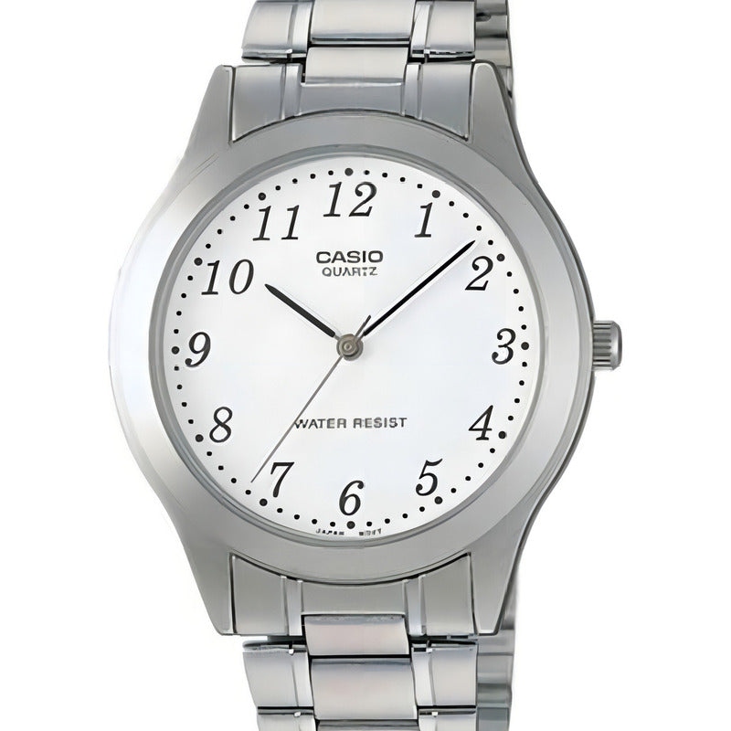 Reloj Casio Ltp-v002d-2budf /marisio Plateado Blanco