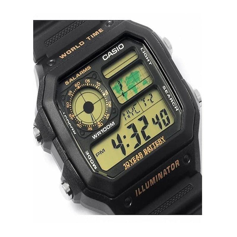 Reloj Casio Ae-1200wh Colores Surtidos/relojesymas Negro