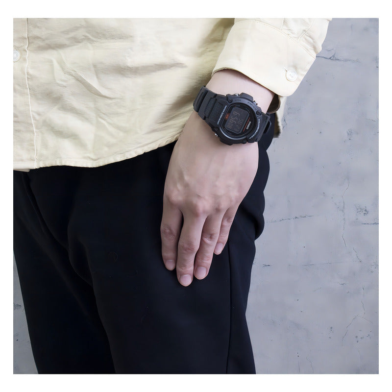 Reloj Casio W219h-8bvdf Digital Hombre Correa - Fondo 8b Grafito Negro