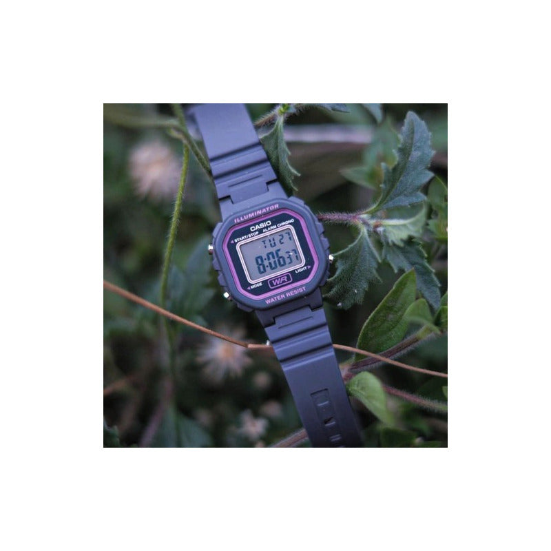 Reloj Pulsera Digital Casio La-20wh-4a1 Con Correa De Resina Color Gris